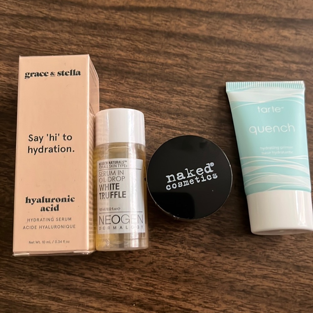NEW Hydrating Serum Tarte Primer Lip Grace Stella Naked Cosmetics